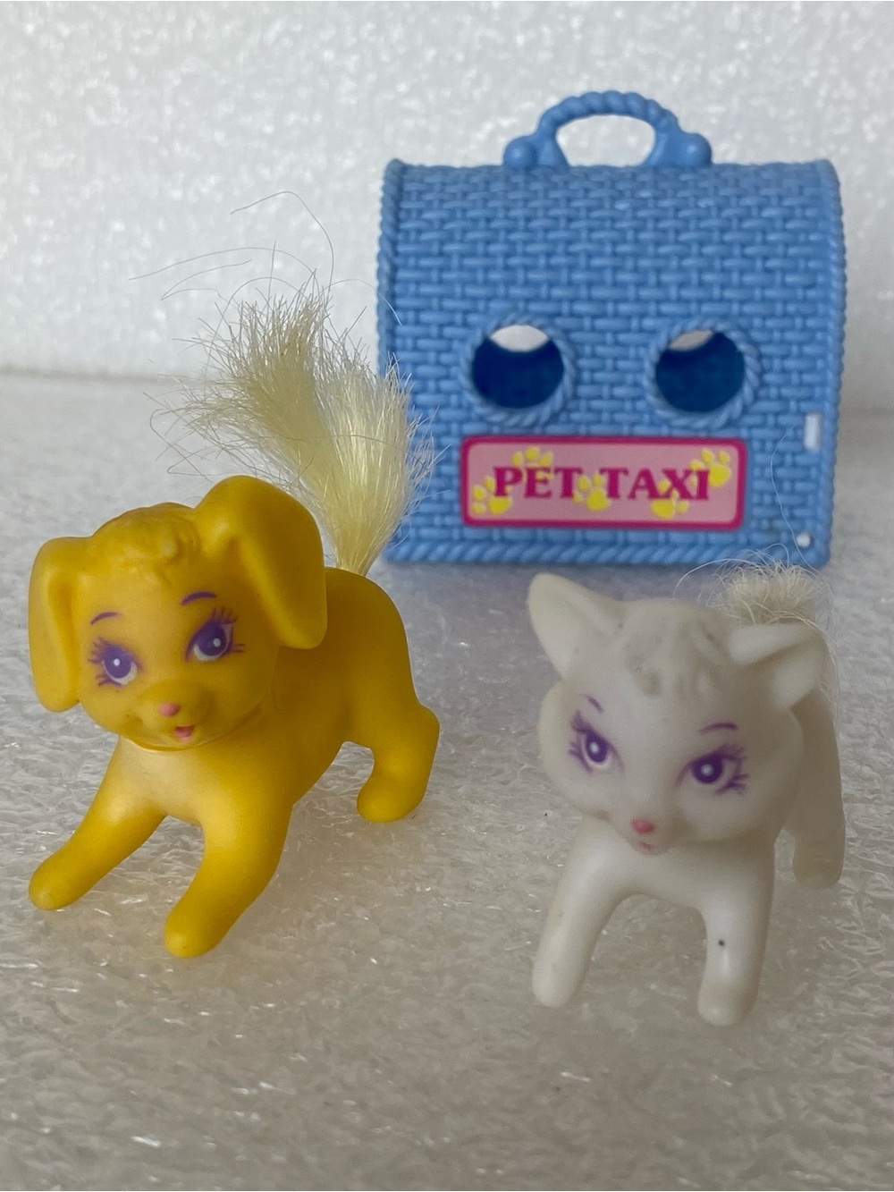 Vintage 1994 Barbie "So Much To Do Pretty Pet Parlor" Pet Cat and Dog, Pet Taxi